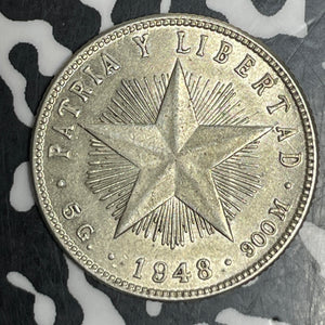 1948 Caribbean 20 Centavos Lot#T6172 Silver! High Grade! Beautiful!