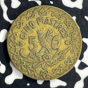 1926 Syria 5 Piastres Lot#T7021 Low Mintage