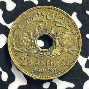 1940 Syria 2 1/2 Piastres Lot#9119