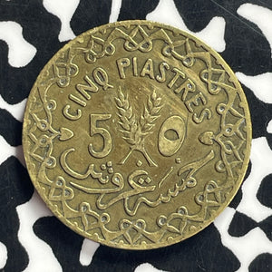 1933 Syria 5 Piastres Lot#T9121
