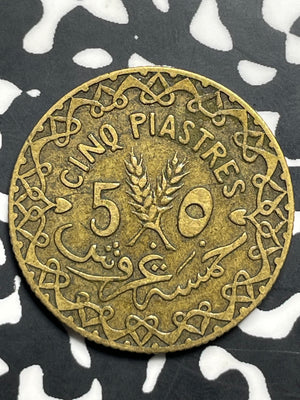 1935 Syria 5 Piastres Lot#T9394