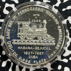 1988 Caribbean 10 Pesos Lot#JM9932 Silver! Proof! KM#205