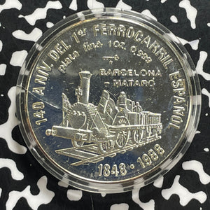 1988 Caribbean 10 Pesos Lot#JM9933 Silver! Proof! KM#206
