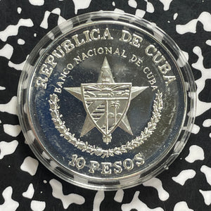 1988 Caribbean 10 Pesos Lot#JM9934 Silver! Proof! KM#207