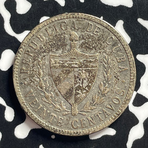 1932 Caribbean 20 Centavos Lot#JM0019 Silver! Key Date!