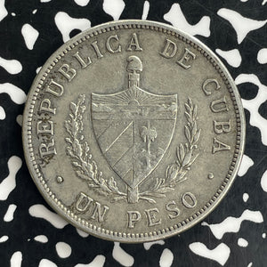1915 Caribbean 1 Peso Lot#JM0121 Large Silver!