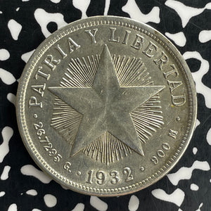 1932 Caribbean 1 Peso Lot#JM0122 Large Silver! Nice!