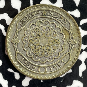 1929 Syria 50 Piastres Lot#C1115 Silver!