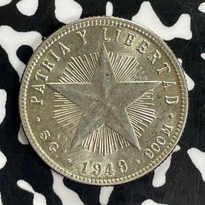 1949 Caribbean 20 Centavos Lot#C1131 Silver! High Grade! Beautiful!