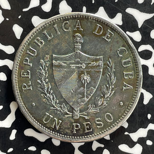 1932 Caribbean 1 Peso Lot#JM0204 Large Silver!