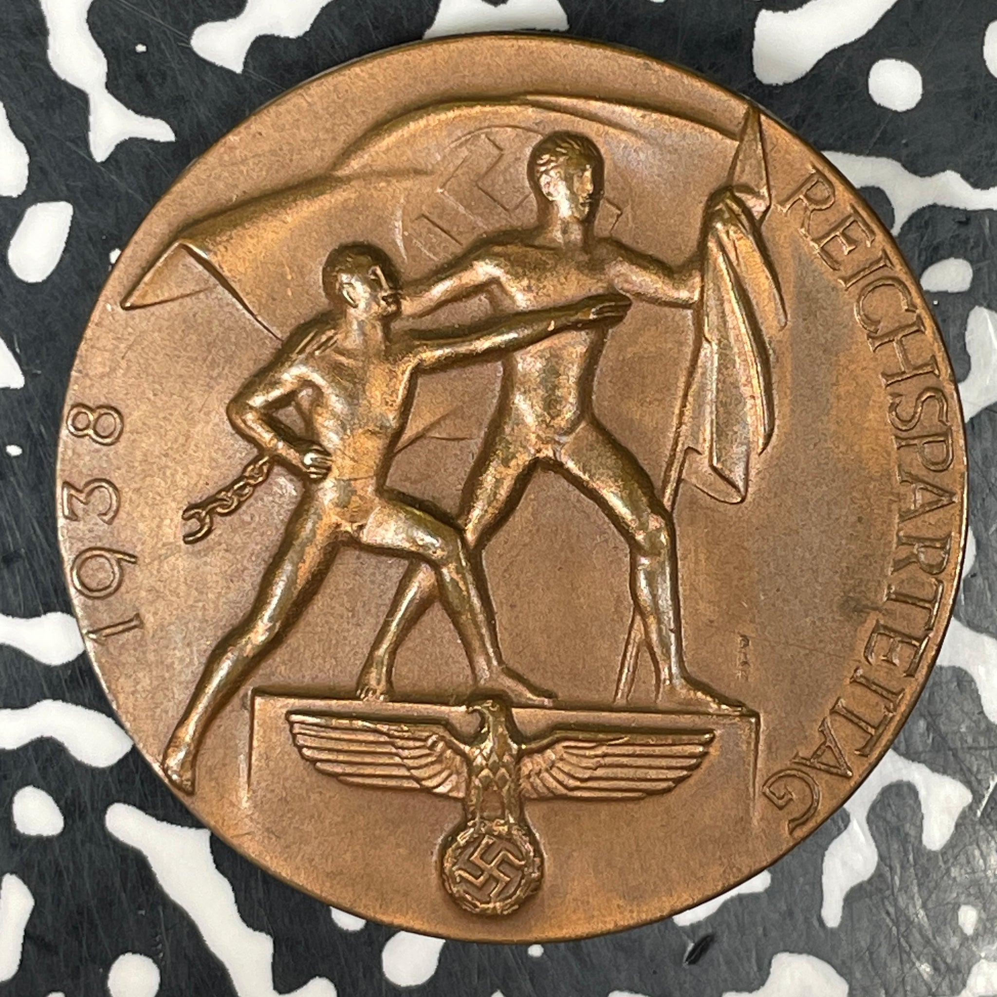 1938 Germany Reichsparteitag Badge/Medal Lot#JM0525 37mm