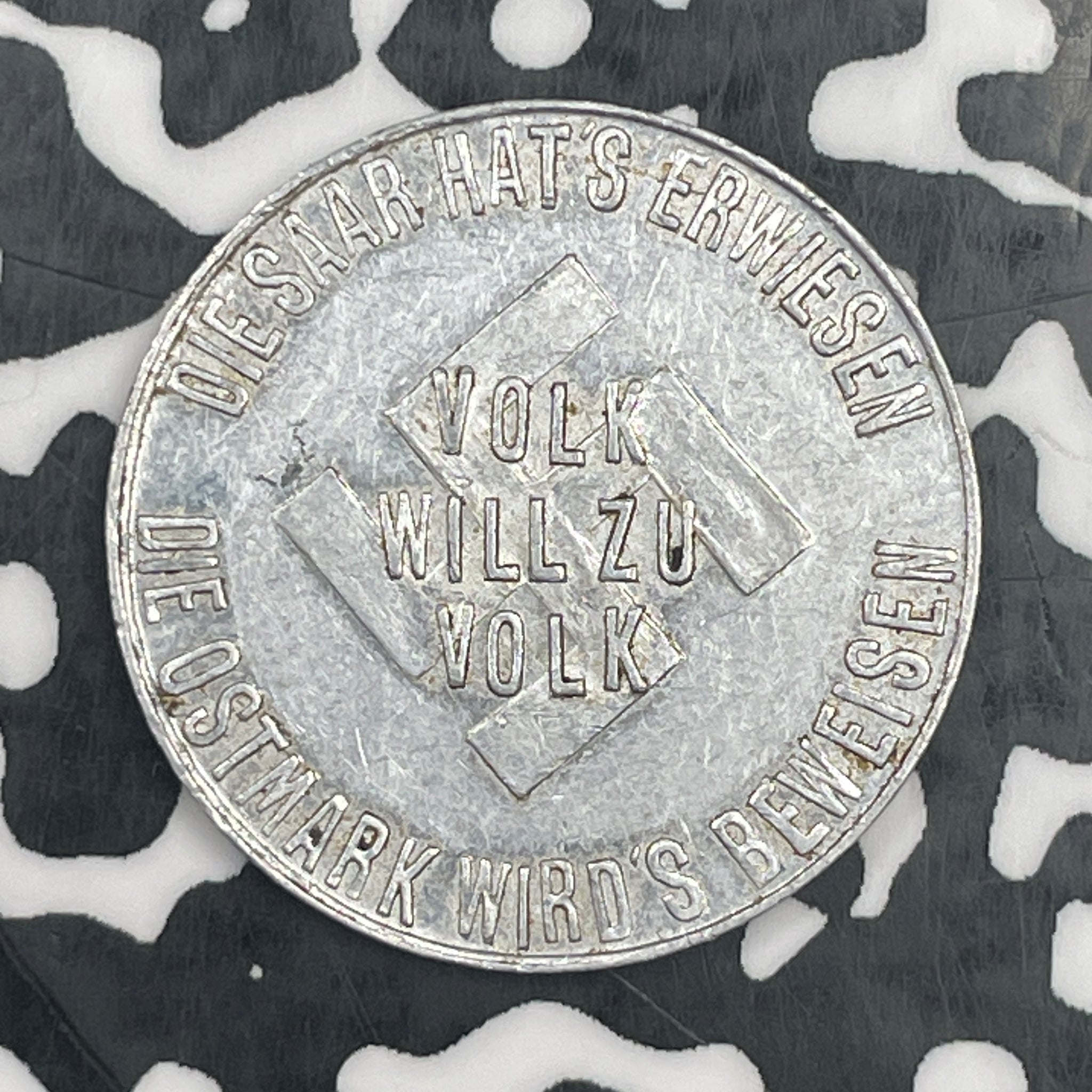 1935 Germany Saar Annexation Propaganda Token Lot#JM2345 23mm