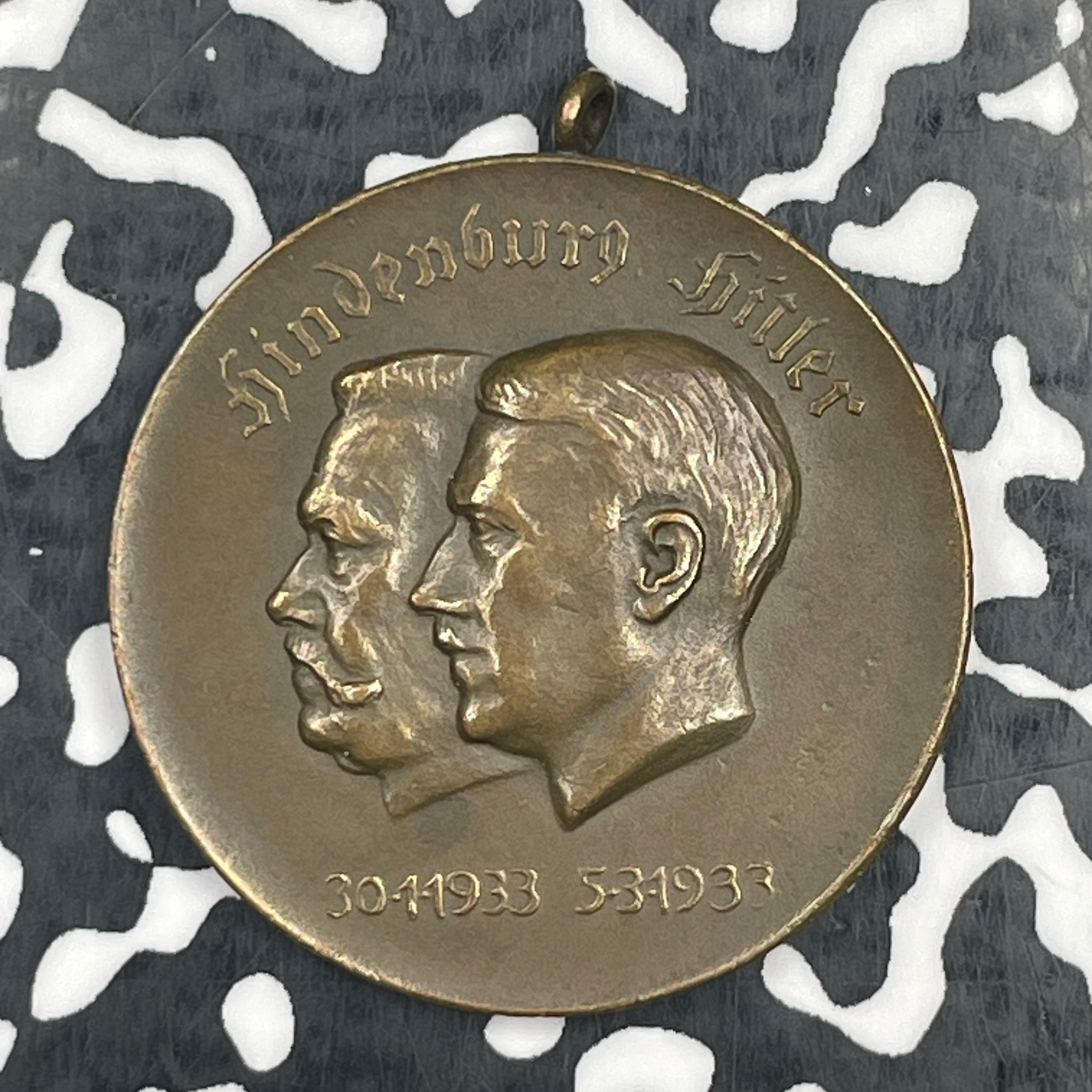 1933 Germany Hitler's Election As Reich Chancellor Medal Lot#JM2350 30mm