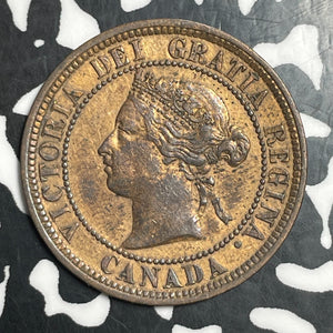 1876-H Canada Large Cent Lot#T2683 Nice Detail, Old Cleaning