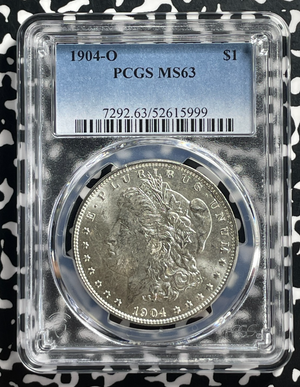 1904-O U.S. $1 Morgan Dollar PCGS MS63 Lot#G409 Silver! Choice UNC!
