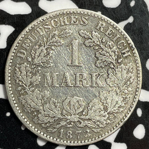 1873-F Germany 1 Mark Lot#E3777 Silver!