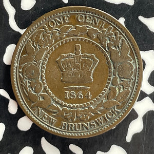 1864 New Brunswick 1 Cent Lot#T7363
