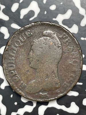 (1796-1800)-AA France 1 Decime Lot#C0217
