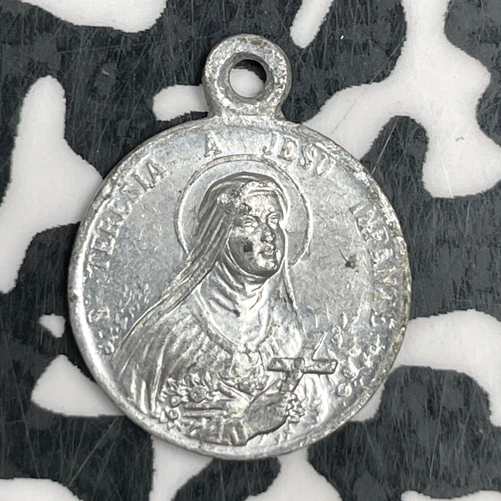 Undated France Maria Teresa Religious Token Lot#F5965 13mm