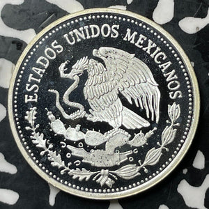 1985 Mexico 25 Pesos Lot#E7050 Silver! Proof!