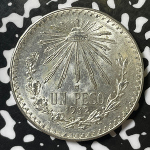 1932 Mexico 1 Peso Lot#E5012 Silver! High Grade! Beautiful!