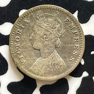 1887 India 2 Annas Lot#T5697 Silver!