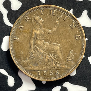 1886 Great Britain Farthing Lot#T9569