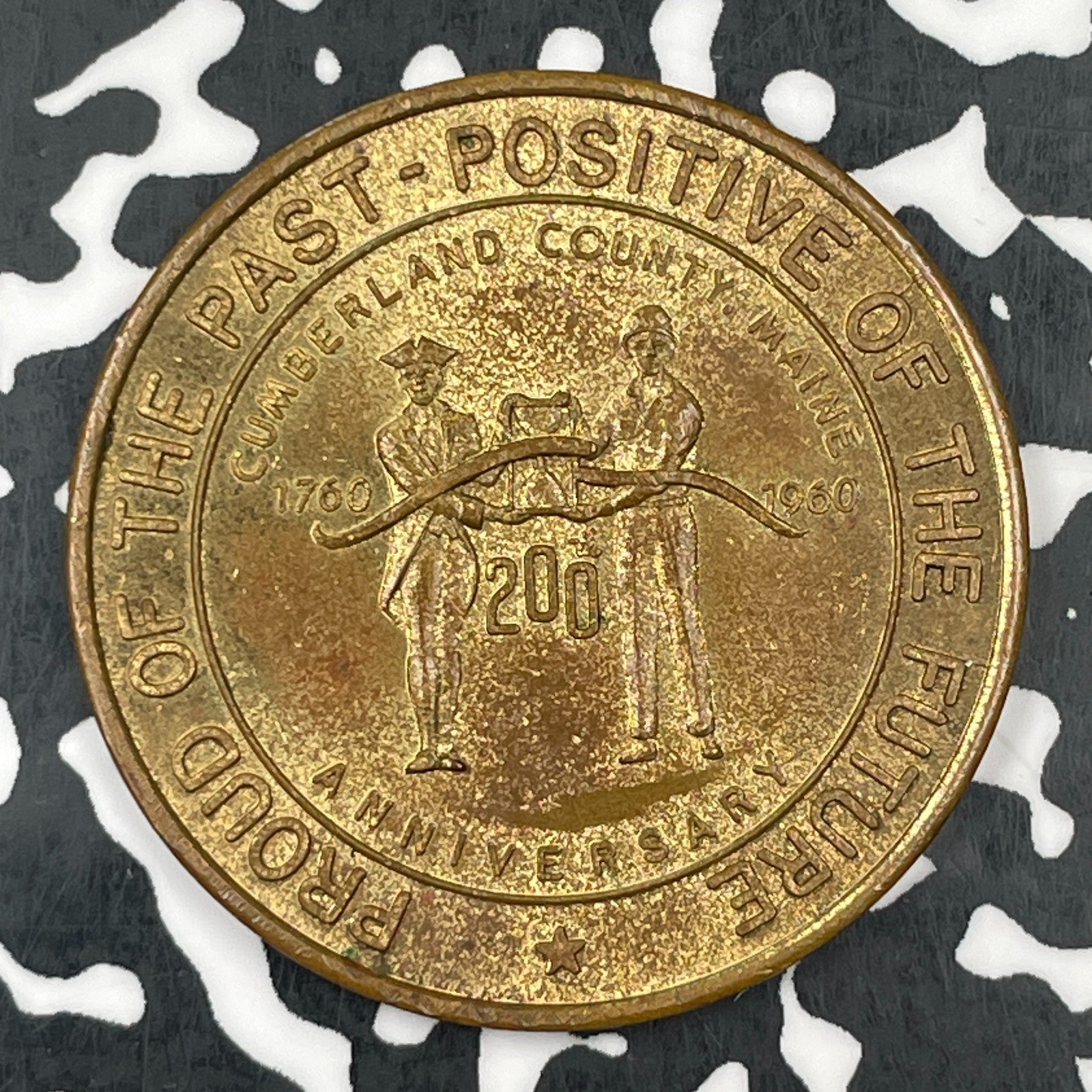1960 U.S. ME Cumberland 200th Ann. 50 Cent Trade Token Lot#F8471