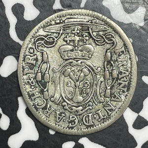 1719 Austria Salzburg 4 Kreuzer Lot#T6524 Silver!