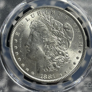 1881 U.S. $1 Morgan Dollar PCGS MS63 Lot#G546 Silver! Choice UNC!