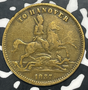 1856 Great Britain Victoria 'To Hannover' Token Lot#C0388