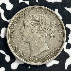 1864 New Brunswick 20 Cents Lot#JM9672 Silver! Nice!