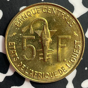 1972 Western African States 5 Francs Lot#E7607 High Grade! Beautiful!