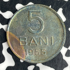 1955 Romania 5 Bani Lot#T8085 High Grade! Beautiful!