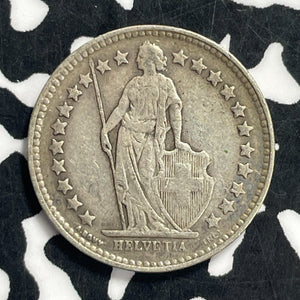 1928-B Switzerland 1/2 Franc Lot#C0717 Silver!