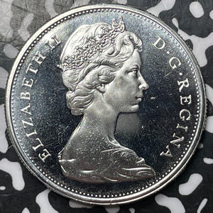 1965 Canada $1 Dollar Lot#D7027 Large Silver Coin! Proof! High Grade! Beautiful!