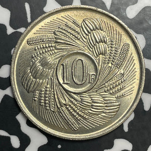 1968 Burundi 10 Francs Lot#E9069 High Grade! Beautiful!