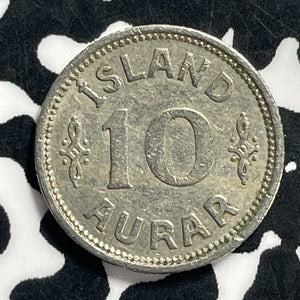 1936 Iceland 10 Aurar Lot#C0445 High Grade! Beautiful!