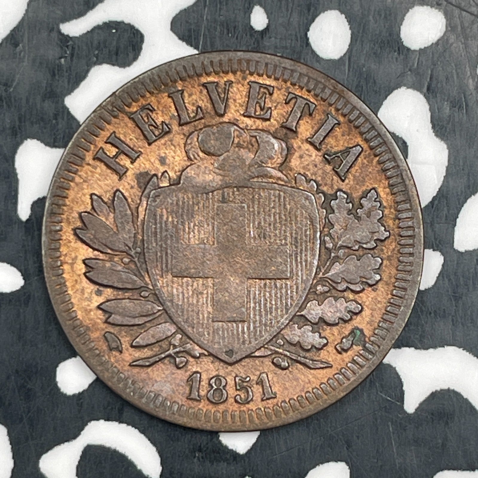 1851-A Switzerland 2 Rappen Lot#N3071 Nice!