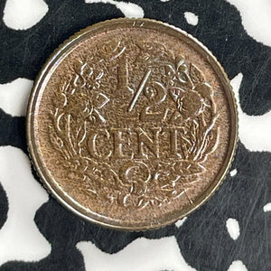 1912 Netherlands 1/2 Cent Half Cent Lot#T8076 High Grade! Beautiful!