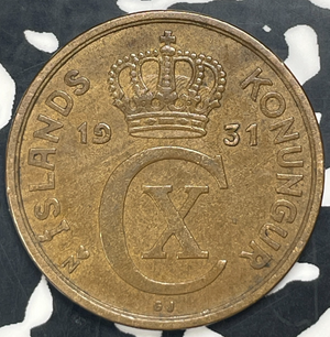 1931 Iceland 5 Aurar Lot#C0360