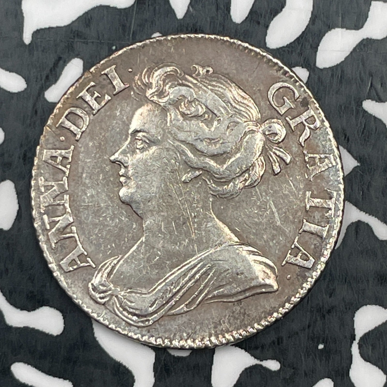 1709 Great Britain Queen Anne 1 Shilling Lot#JM1965 Silver! Nice!
