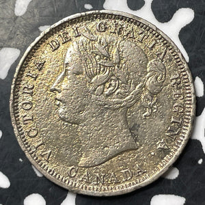 1858 Canada 20 Cents Lot#JM8396 Silver! Nice Detail, Porous Surface