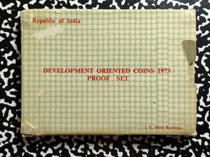 1973-B India Development 2x Coin Mint Set Lot#B2663 Silver! With Case