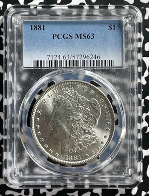 1881 U.S. $1 Morgan Dollar PCGS MS63 Lot#G562 Silver! Choice UNC!