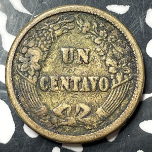 1864 Peru 1 Centavo Lot#E9411