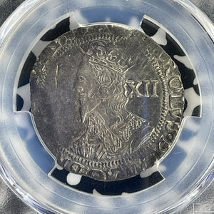 (1645-46) G.B. Charles I 1 Shilling PCGS AU53 Lot#G948 Silver! S-2800 Sun