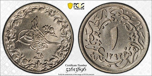 AH 1293 Year 28 (1903) Egypt 1/10 Qirsh PCGS MS64 Lot#G873 Choice UNC! KM#289
