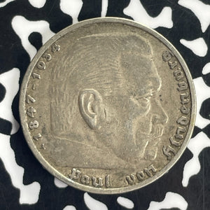1935-A Germany 5 Mark Lot#T8615 Silver!