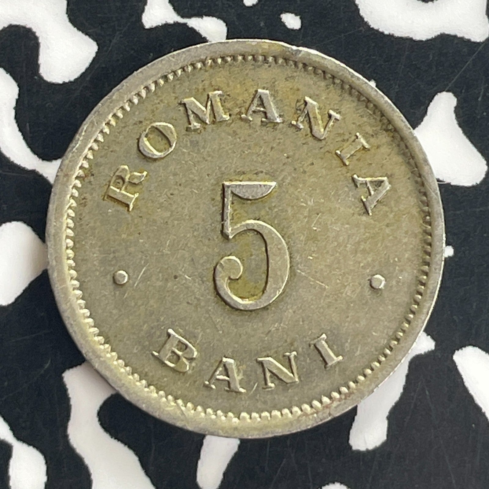 1900 Romania 5 Bani Lot#T8006 Nice!